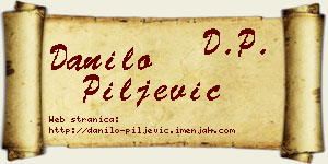 Danilo Piljević vizit kartica